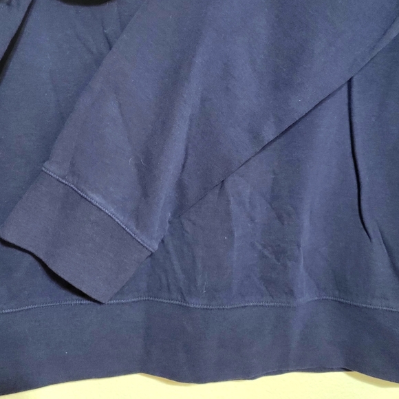 Polo by Ralph Lauren Mens Pullover Long Sleeve Half Zip Large Sweatshirt Navy - Picture 3 of 9